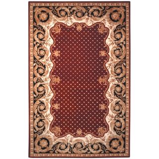 Safavieh Handmade Naples Burgundy Wool Rug (5 X 8)