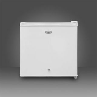 Summit Refrigeration Compact Refrigerator w/ Reversible Door, Lock & Auto Defrost, White, 1.8 cu ft