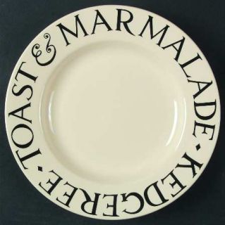 Bridgewater Black Toast & Marmalade Salad Plate, Fine China Dinnerware   English
