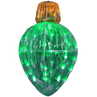 13 inch Diameter Starry Night Crystal Green Splendor Bulb Shape