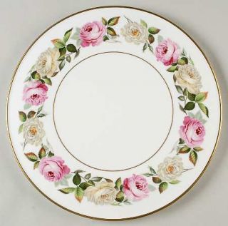 Royal Worcester Royal Garden (Solid Inner Ring) Cake Plate, Fine China Dinnerwar