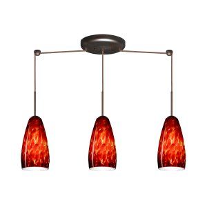 Besa Lighting BEL 3BB 150941 BR Chrissy Pendant