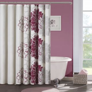 Madison Park Emily Sateen Printed Shower Curtain (Fuschia Materials 100 percent cotton Dimensions 72 inches wide x 72 inches longCare instructions Machine wash The digital images we display have the most accurate color possible. However, due to differe