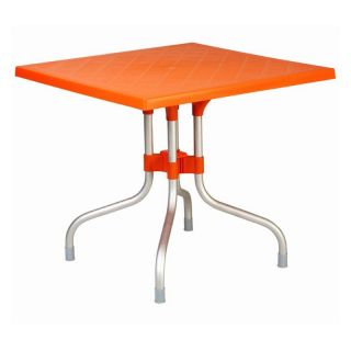 Compamia ISP770 ORA Forza 31 in. Square Folding Table   Orange Multicolor  