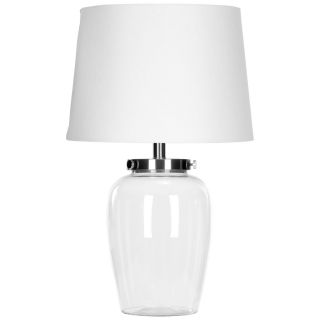 Indoor 1 light Evan Clear Glass Table Lamp