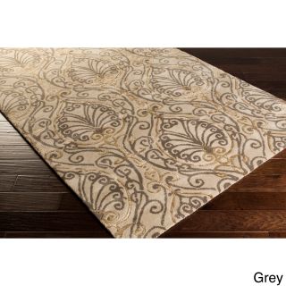 Candice Olson Modern Classics Hand tufted Contemporary Ivory Floral Rug (8 X 11)