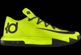 KD VI iD Custom Kids Basketball Shoes (3.5y 6y)   Yellow