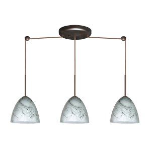 Besa Lighting BEL 3JB 4470MG BR Vila Pendant