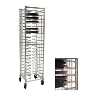 New Age Mobile Universal Pizza Pan Rack w/ Open Sides, Front & End Loading