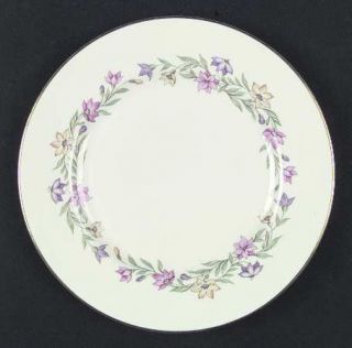 Pickard Garland Dinner Plate, Fine China Dinnerware   Inner Pastel Floral Band,