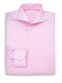 Eton of Sweden Slim Fit Fineline Dress Shirt   Pink Red