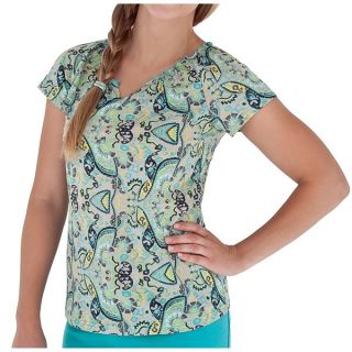 Royal Robbins Tadmor Jersey Shirt   Organic Cotton  Short Sleeve (For Women)   DARK CRIMSON (M )