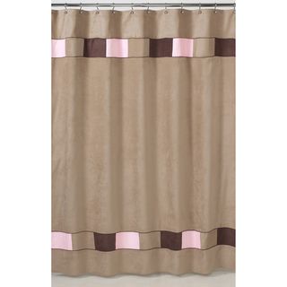 Soho Pink And Brown Shower Curtain (Brown/ tan/ pink Materials 100 percent cottonDimensions 72 inches wide x 72 inches longCare instructions Machine washableShower hooks and liner not includedThe digital images we display have the most accurate color p