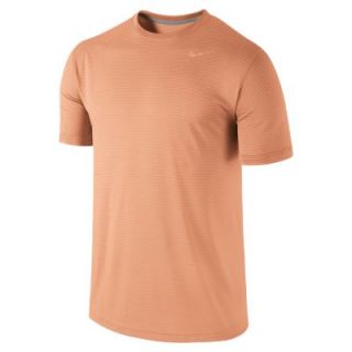 Nike Dri FIT Touch Stripe Mens Training Shirt   Atomic Orange
