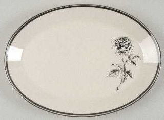 Lenox China Forever 13 Oval Serving Platter, Fine China Dinnerware   Rose On Si