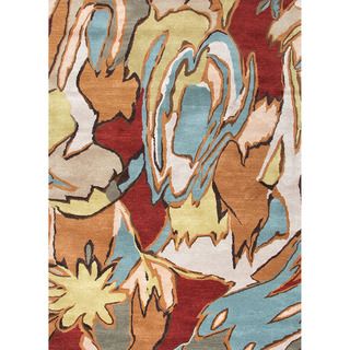 Hand tufted Contemporary Abstract Pattern Multi Rug (8 X 11)