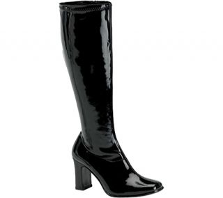 Womens Funtasma Kiki 350   Black Stretch Patent Boots