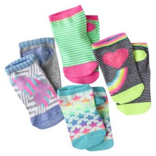 Xhilaration Girls Casual Socks   Multicolor 9 2.5