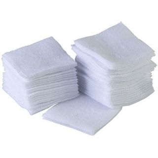 100 Paks 100% Cotton Flannel Cleaning Patches   1 3/4 Square, 7mm .38/.357 Cal