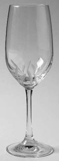 Princess House Crystal Vignette Wine Glass   Clear,Gray Cut,Smooth Stem,No Trim