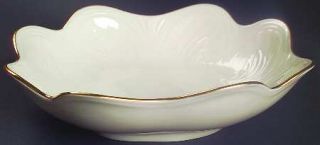 Lenox China Saybrooke Collection Gold Scalloped Bowl, Fine China Dinnerware   Cr