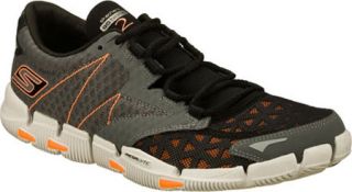 Mens Skechers GObionic 2   Gray/Orange Casual Shoes
