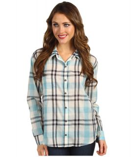 Patterson J Kincaid Libby Pocket Blouse Womens Long Sleeve Button Up (Blue)