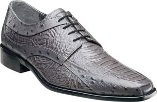 Mens Stacy Adams Fiorenza 24790   Gray Leather Lace Up Shoes
