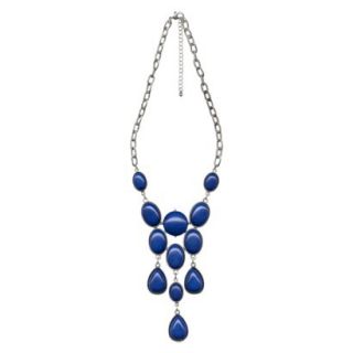 Womens Fashion Necklace   Silver/Blue(18)