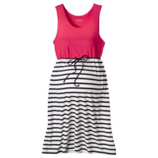 Merona Maternity Sleeveless Color block Dress   Coral XL
