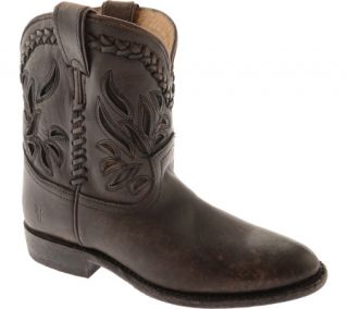 Womens Frye Wyatt Overlay Short   Dark Brown Stone Antiqued Leather Boots