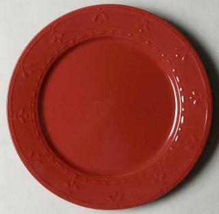  Firenza Cinnamon Salad Plate, Fine China Dinnerware   All Red,Embossed