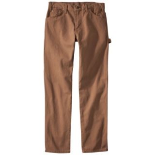 Dickies Mens Relaxed Fit Timber Rinsed Utility Jean   Brown 40x36