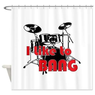  Drum Set Humor Shower Curtain  Use code FREECART at Checkout