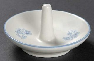 Pfaltzgraff Yorktowne (Usa) Ring Holder, Fine China Dinnerware   Blue Floral,Smo