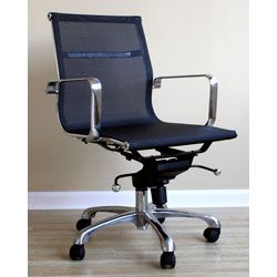 Mesh Backed Aluminum Office Chair