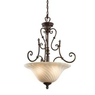 Kichler 42513LZ Classic (Formal Traditional) Inverted Pendant 3 Light Fixture Legacy Bronze