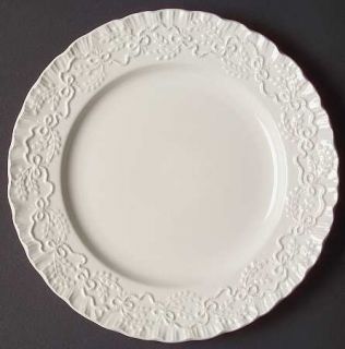 Ralph Lauren Claire Salad Plate, Fine China Dinnerware   White Raised Ribbons&De
