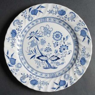 Johnson Brothers Blue Nordic Dinner Plate, Fine China Dinnerware   Blue Onion&Fl