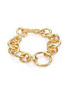 Stephanie Kantis Coronation Large Chain Link Bracelet   Gold