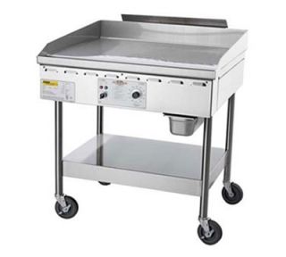 Accutemp 36 in Griddle w/ Stand, 838 sq in Cooking Area, Stainless, 65000 BTU, NG