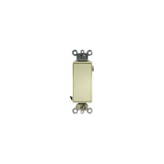 Leviton 56232I Light Switch, Decora Plus Rocker Switch, Commercial Grade, 20A, 3Way Ivory