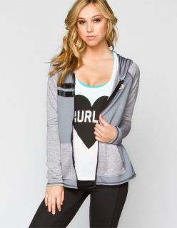 Beach Active Nike Dri Fit Womens Hoodie Heather Grey In Sizes Small, Lar