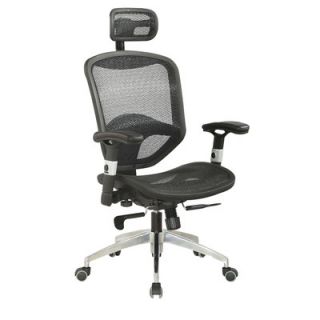 Chintaly Mid Back Adjustable Mesh Office Chair with Headrest 4025 CCH