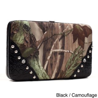 Realtree Studded Trim Camouflage Framed Checkbook Wallet