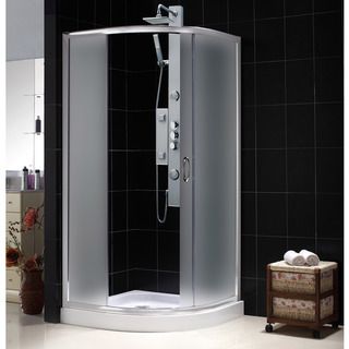 Dreamline Solo 36 3/8 X 36 3/8 Frameless Sliding Shower Enclosure (Tempered glass, aluminumOptional SlimLine shower base and backwalls available Intended use IndoorTempered glass ANSI certifiedAssembly requiredProduct Warranty Limited 5 (five) year manu