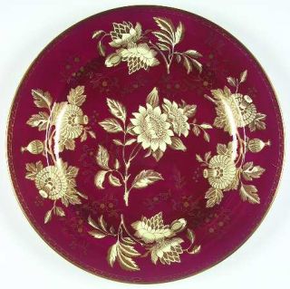 Wedgwood Tonquin Ruby 13 Chop Plate (Round Platter), Fine China Dinnerware   Re