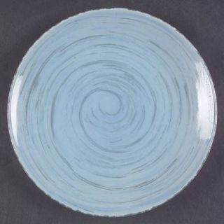 Studio Nova Samba Blue Salad Plate, Fine China Dinnerware   Stoneware, Blue W/Br