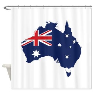  Flag Map of Australia Shower Curtain  Use code FREECART at Checkout