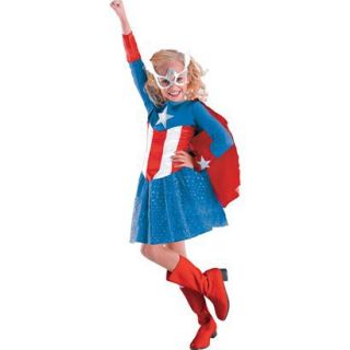 Girls Captain America Classic Costume